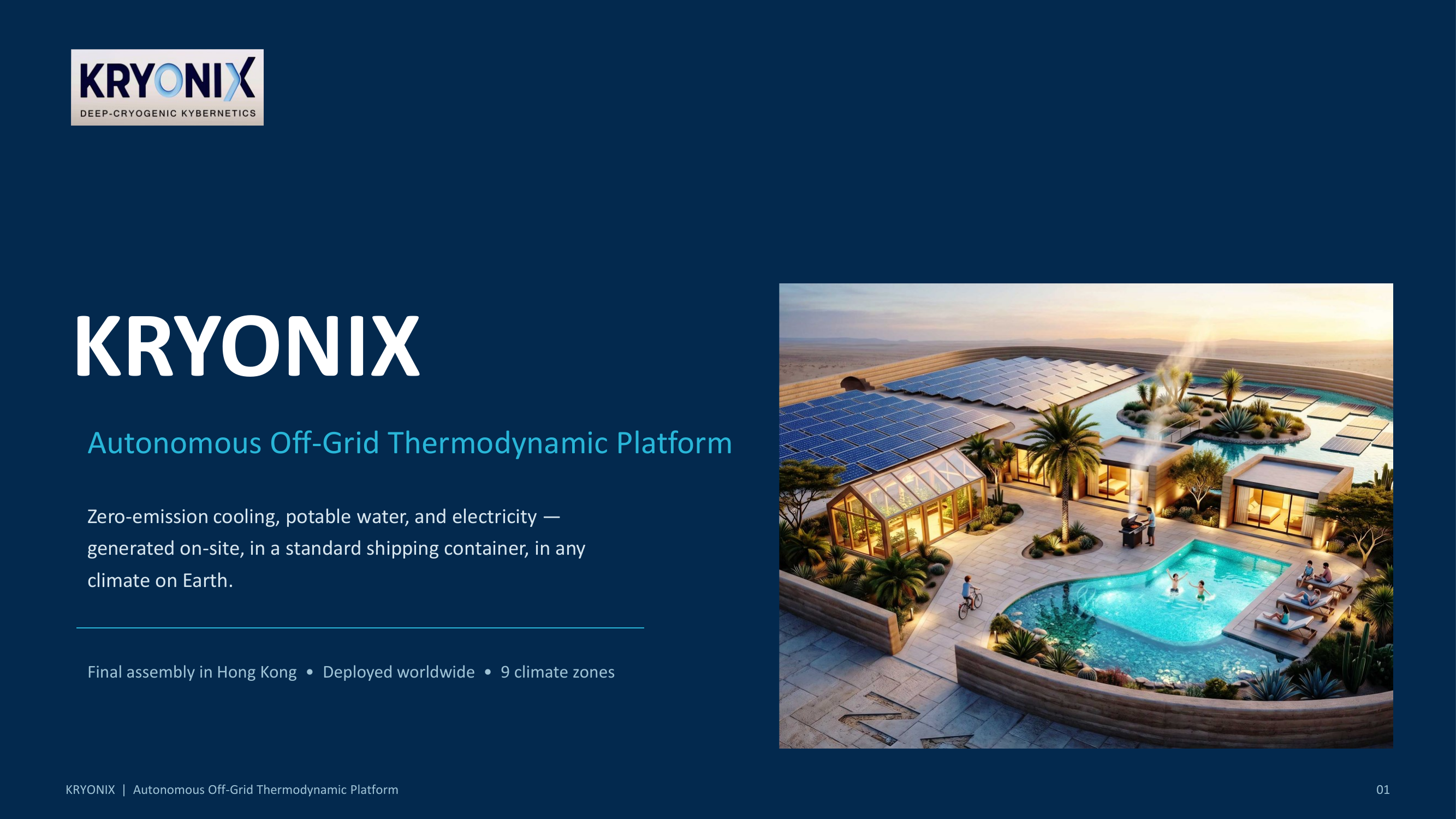 KRYONIX — Autonomous Off-Grid Thermodynamic Platform